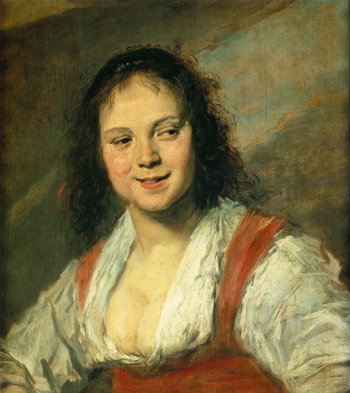 Frans Hals’s Gypsy Girl looking toward the other portrait